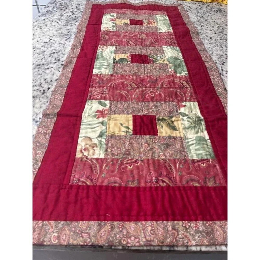 Gorgeous, handmade antique table runner